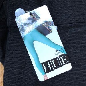 Hue black pique skimmer black leggings